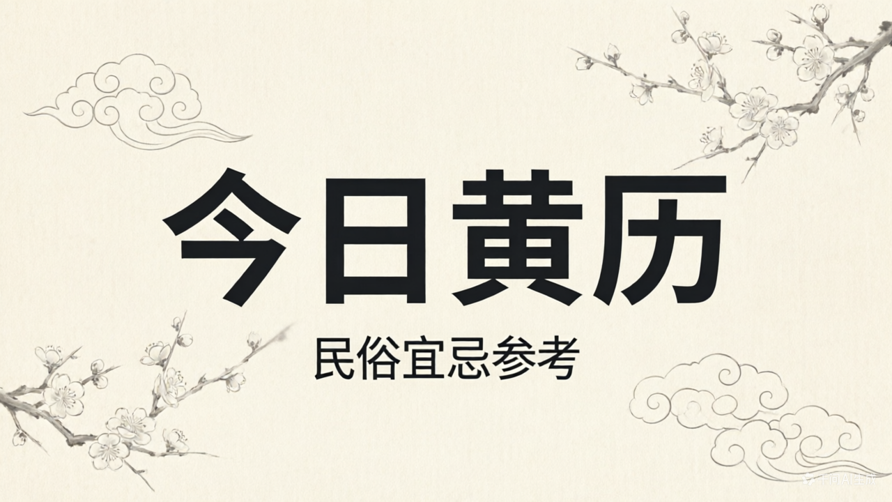 今日黄历|民俗宜忌参考